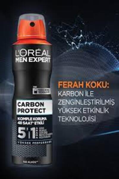 Loreal Men Expert Deodorant Carbon Protect 5 In 1 Koruma 150Ml (Dy)