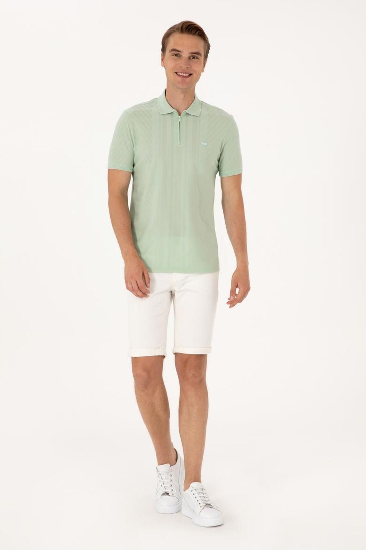 U.S Polo Assn. Tişört 2112318 G081SZ011 Su Yeşili