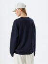 Koton Sweatshirt 5WAL10183IK Lacivert