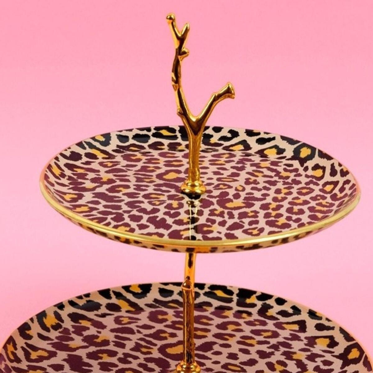 Glore Katlı Kurabiyelik Leopar Somon Glr-26004