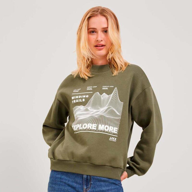 Jjxx Sweatshirt 12241324 Yağ Yeşili