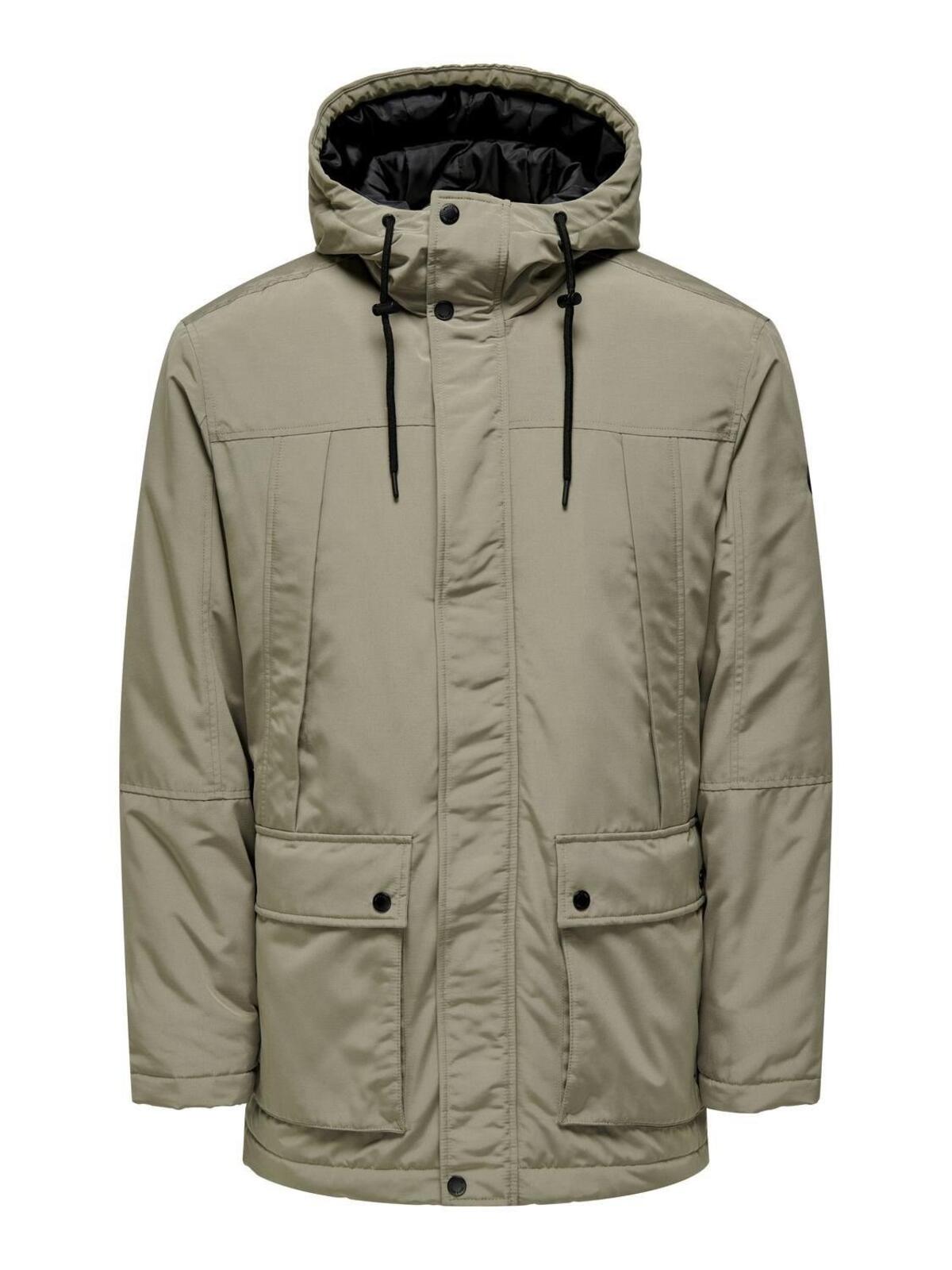 Only&Sons Parka 22022654 Yağ Yeşili
