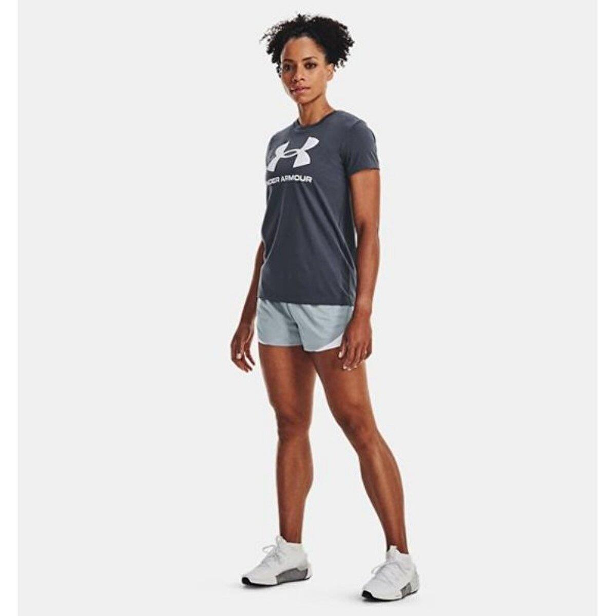 Under Armour Sportstyle Logo Ss 1356305-044 Antrasit Xl
