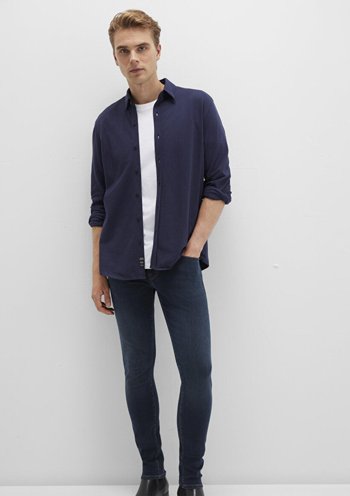 Mavi Gömlek Uzun Kol M0211660-86415 S