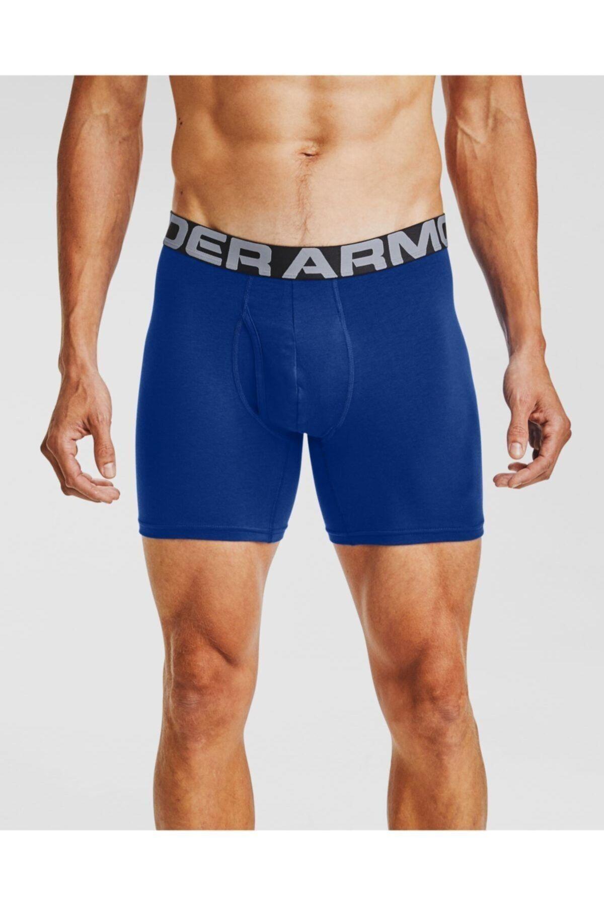 Under Armour Charged Cotton 6İn 3Pack 1363617-400 Mavi Xxl
