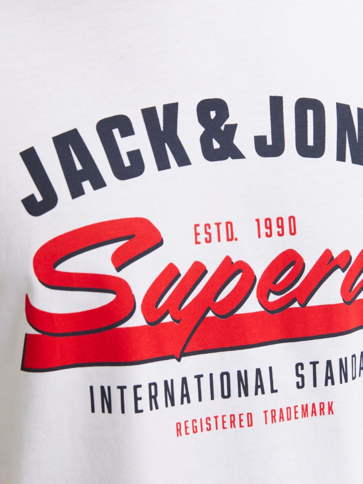 Jack&Jones Tişört 12268267 Beyaz