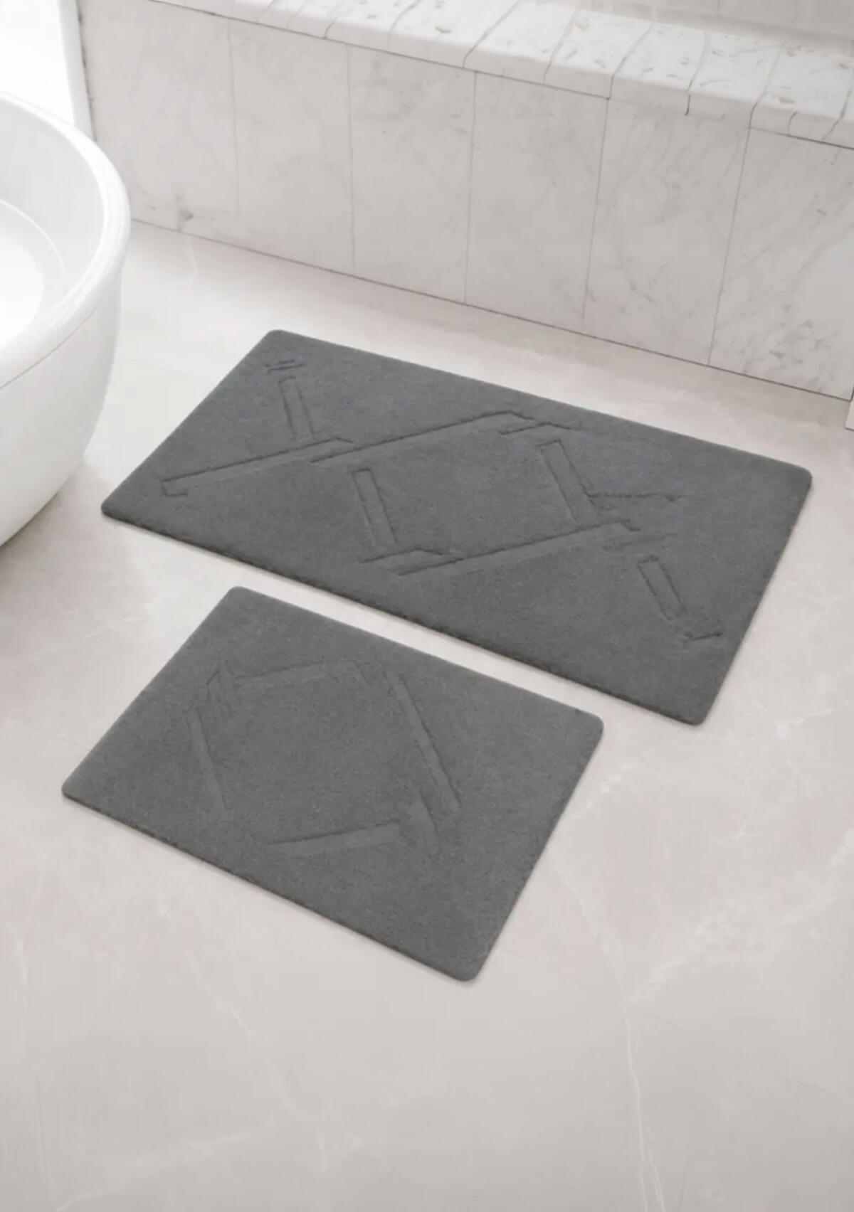 Livdora Banyo Seti 2'Li Dikili Gri