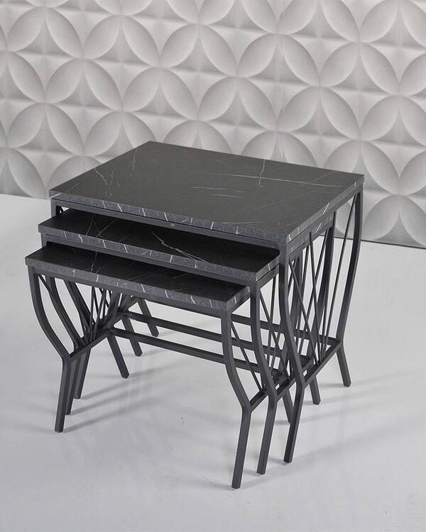 Chancolye Zigon Sehpa Royal Mermer Eylül