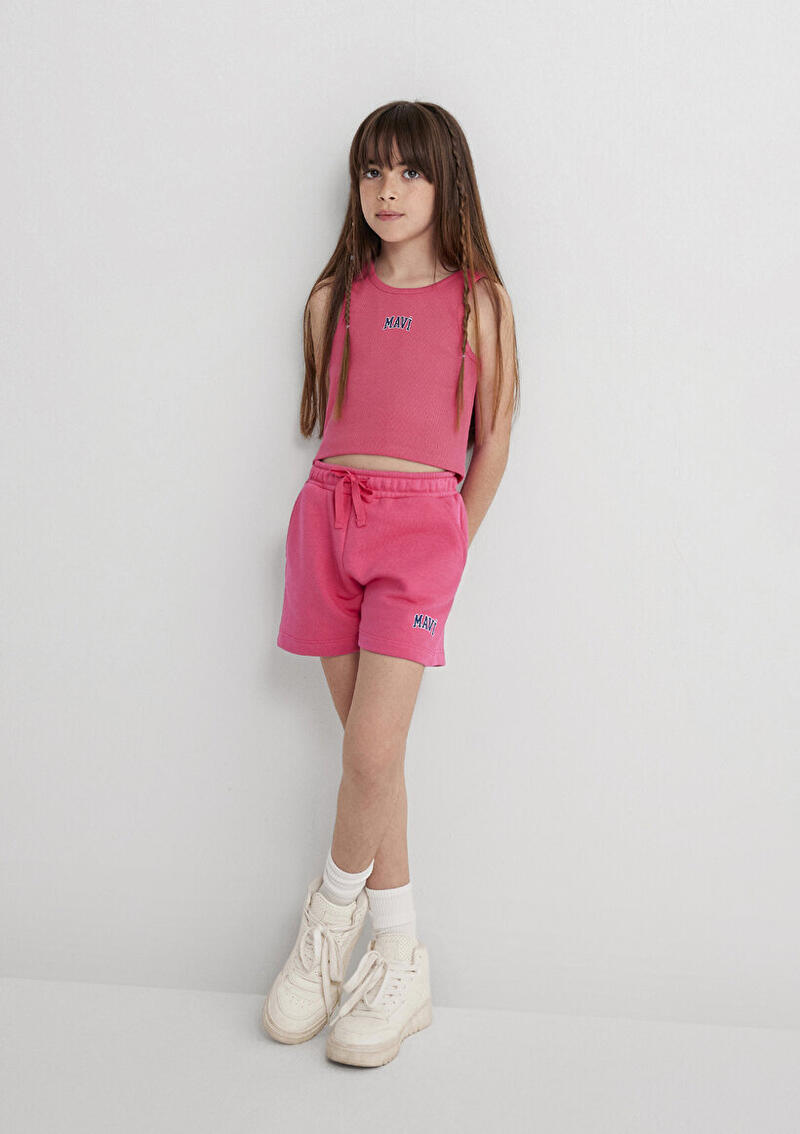 Mavi Şort Kız Çocuk M7410002-71111 Pembe
