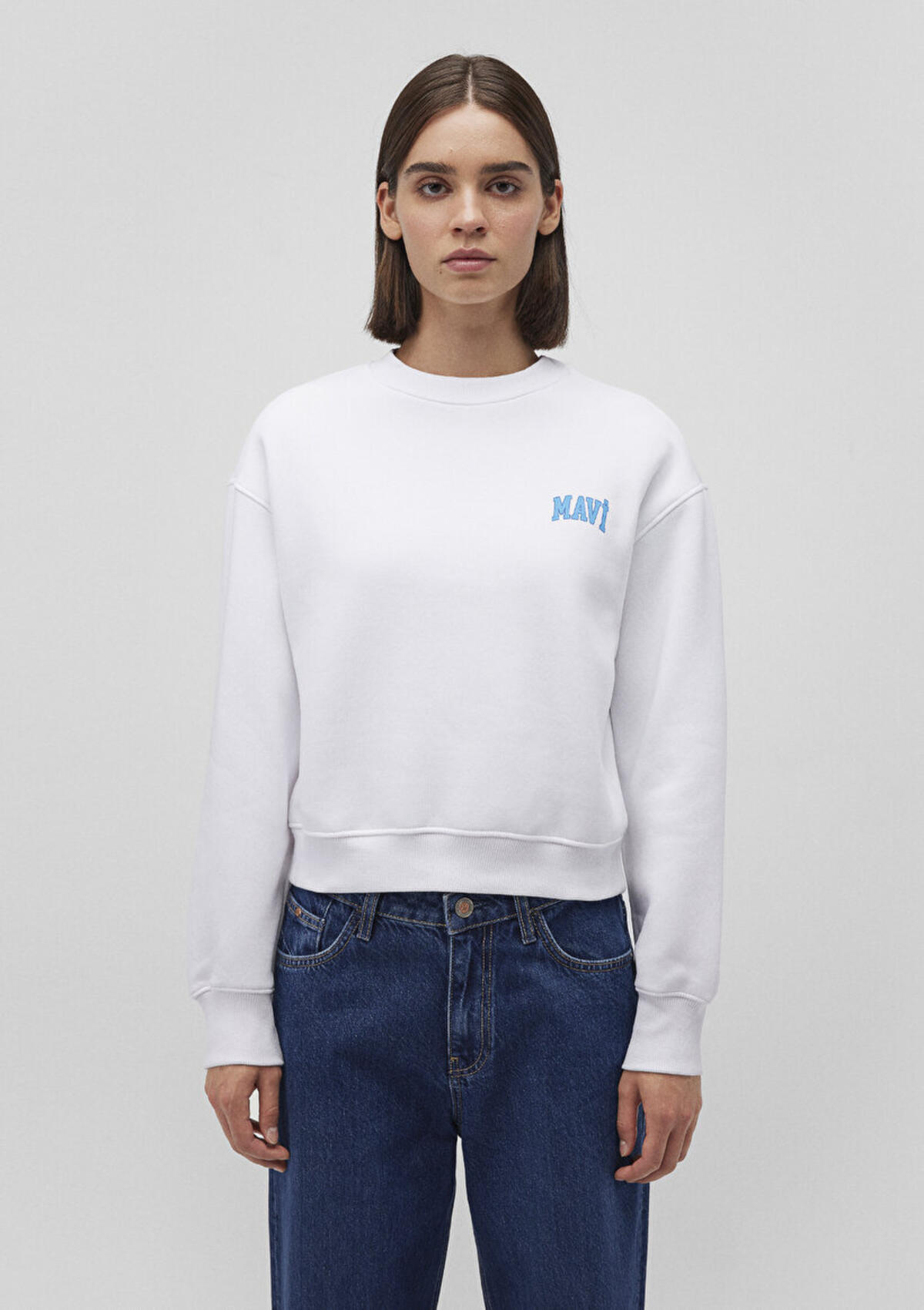 Mavi Sweatshirt M1611601-620 Beyaz