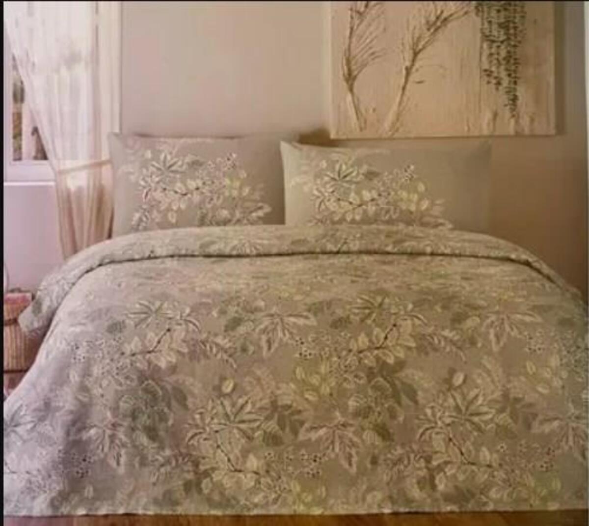 Özdilek Nevresim Takımı Çift Kişilik Ranforce Green Leaf Yeşil