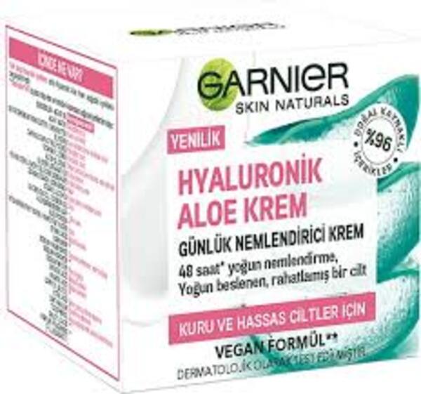 Garnier Krem Nemlendirici Hyaluronik Aloe Jel Gül 50Ml