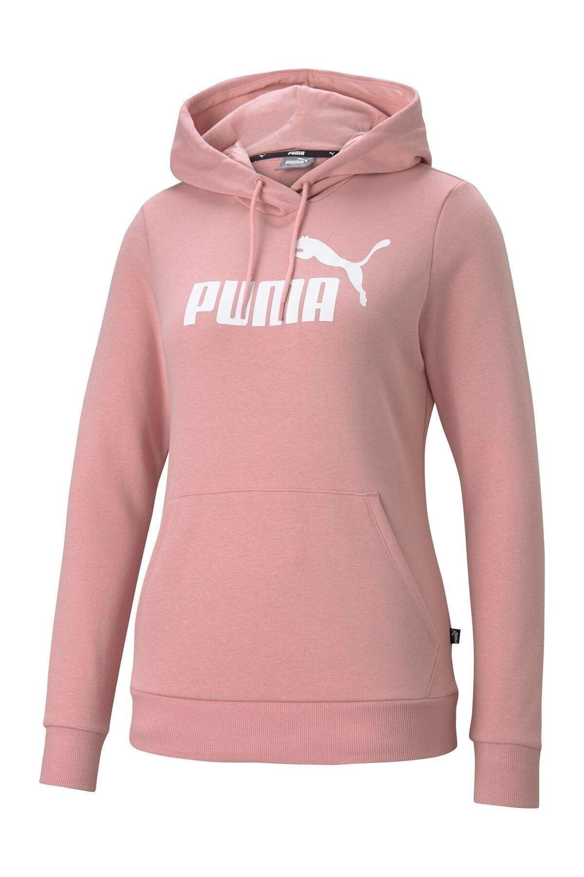 Puma Hoodie Ess Logo Tr 586791_80 Gül Kurusu