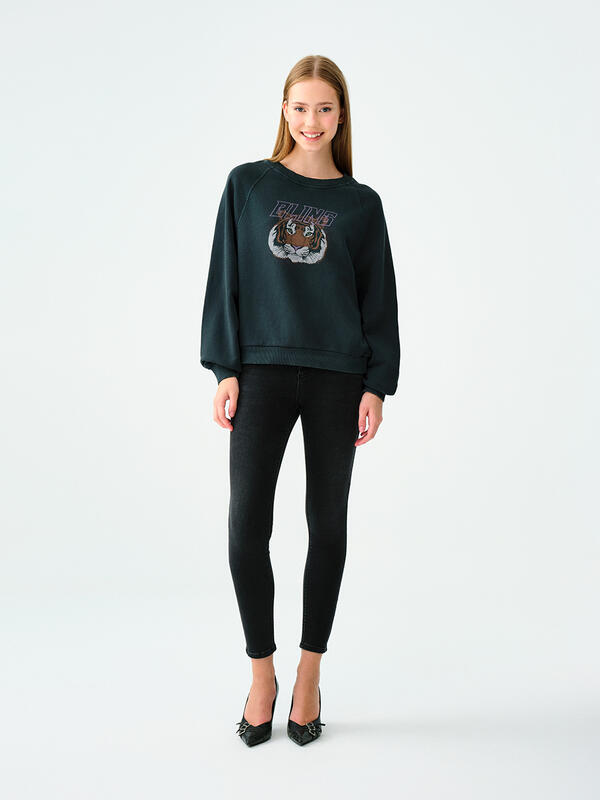 Loft Sweatshirt LF2036634 Koyu Yeşil