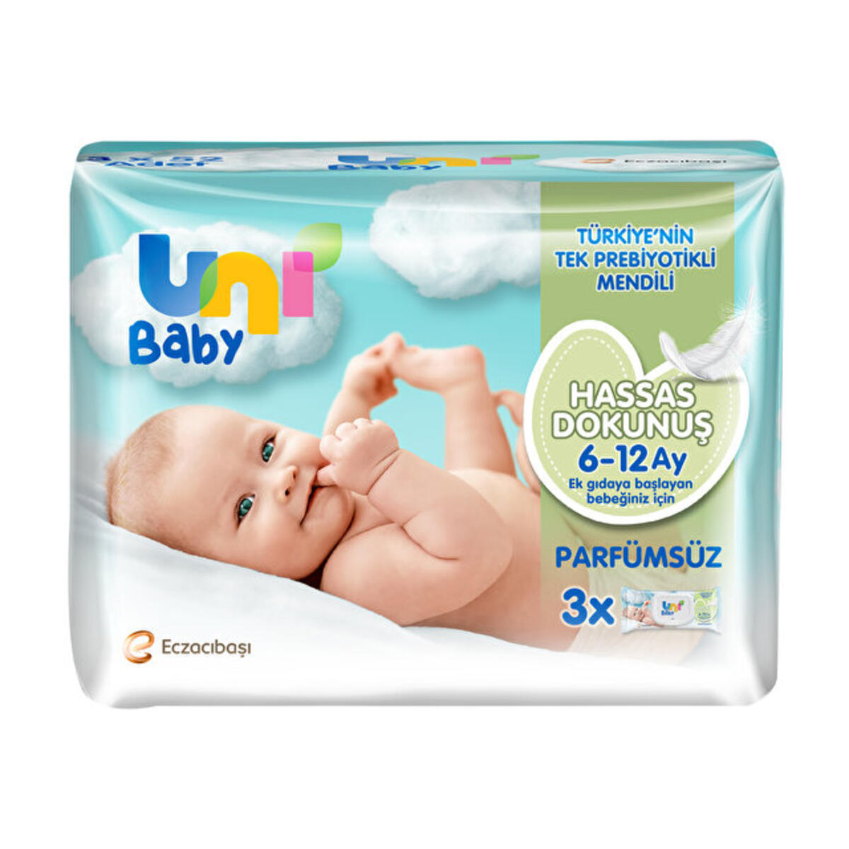 Uni Baby Islak Havlu Hassas Dokunuş 3X52Li