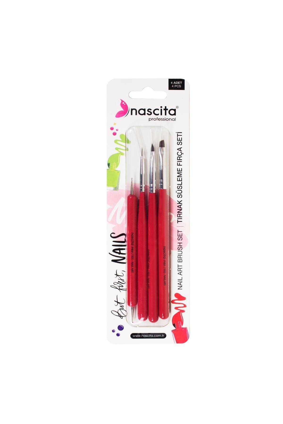 Nascita Tırnak Süsleme Fırça Seti 4Lü NASBRUSHNAILSET007