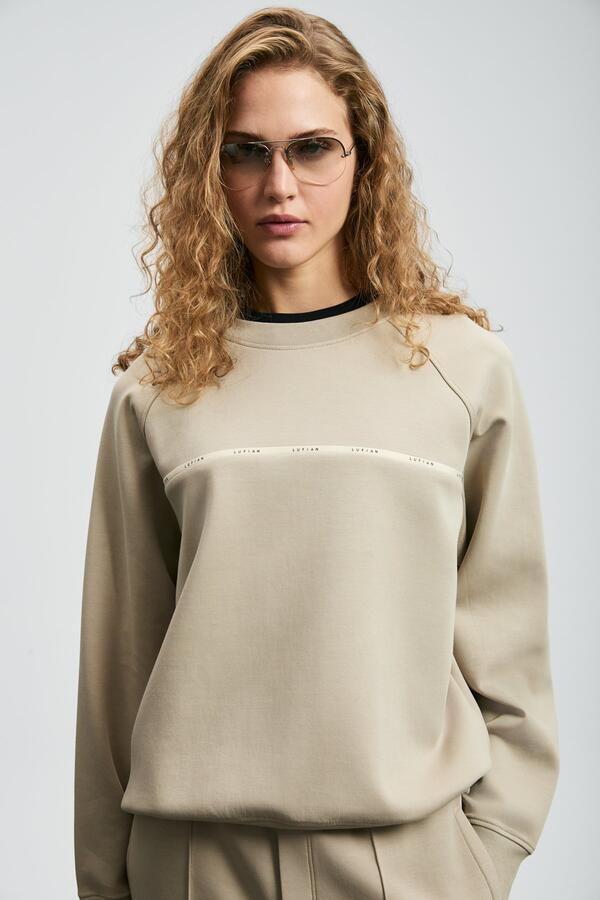 Lufıan Kadın Sweatshirt Angelına 122030019 Bej