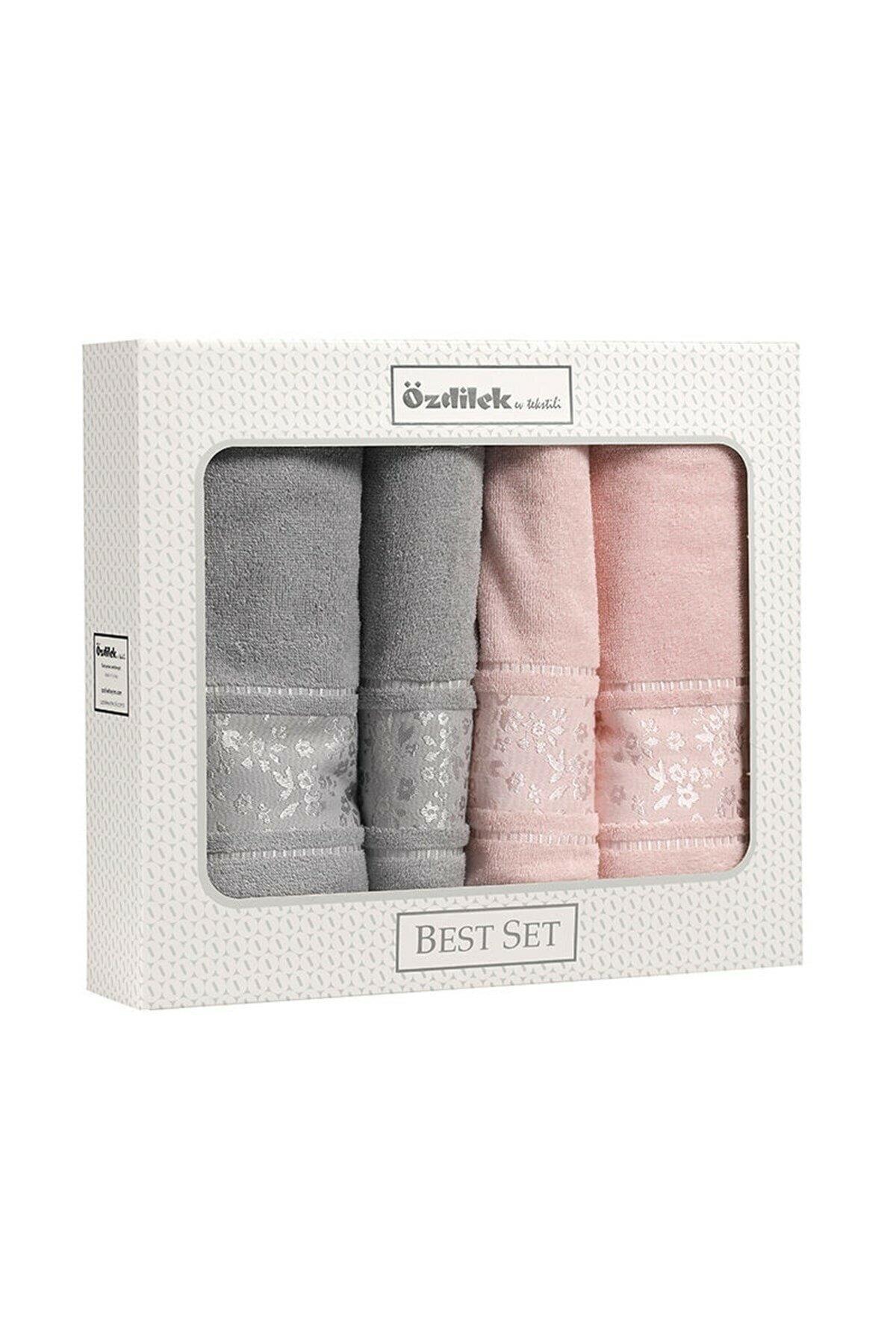 Özdilek Best Set Camellia Gri-Pembe