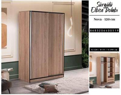 Chancolye Elbise Dolabı Sürgülü Nova 120 Cm