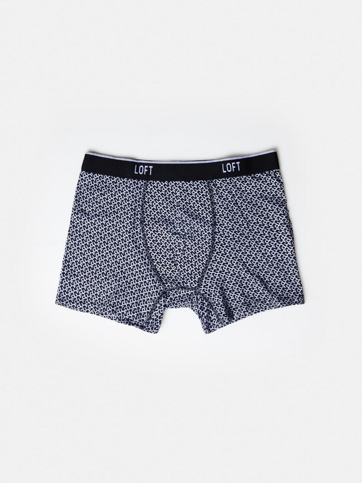 Loft Boxer LF2040066 Siyah-Beyaz