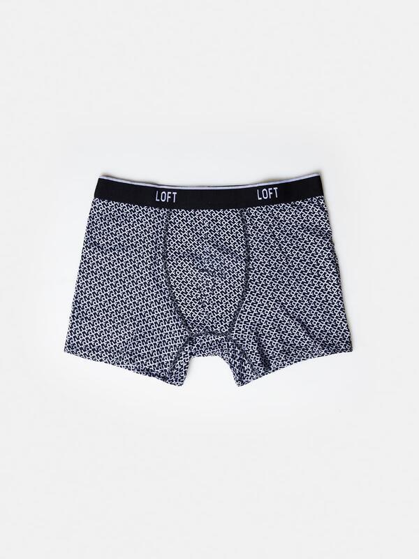 Loft Boxer LF2040066 Siyah-Beyaz