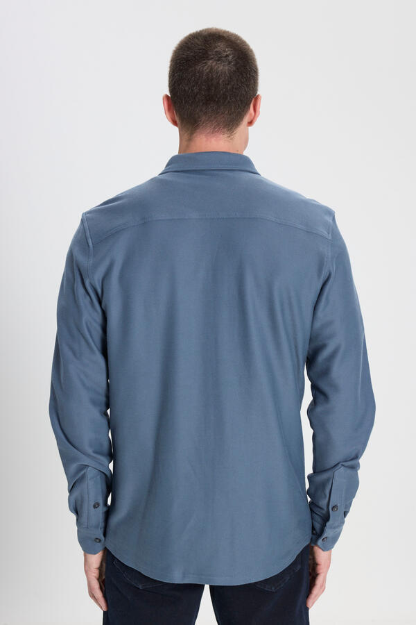 Wrangler Gömlek Uzun Kol W242585315 İndigo