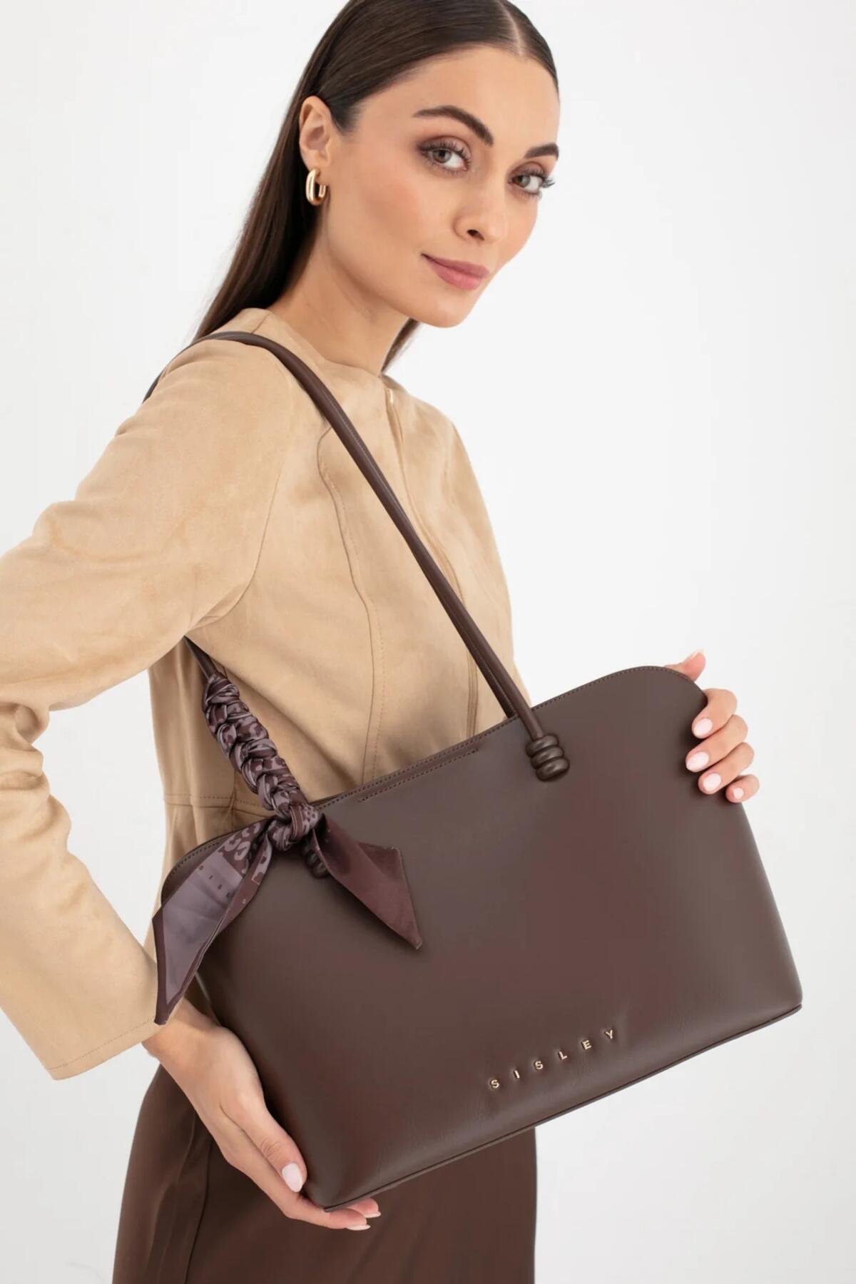 Sisley Kadın Kol Çantası SLY_263 Kahve