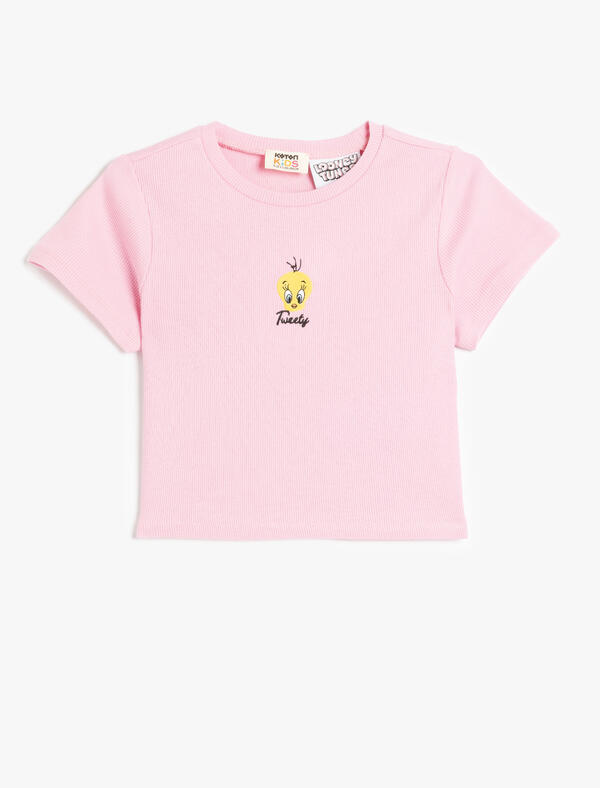 Koton Tişört Kız Çocuk 5SKG10099AK Pembe