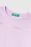 Benetton Uzun Tişört Kız Bebek 3I9WG10F7 Lila