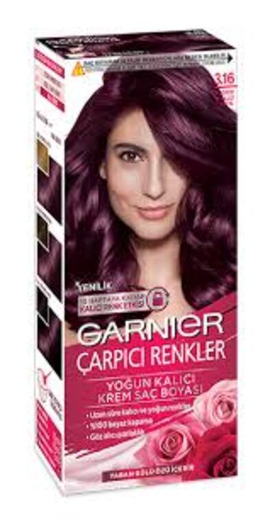 Garnier Saç Boyası Çarpıcı Renkleri No:3.16 Küllü Kızıl (Dy)