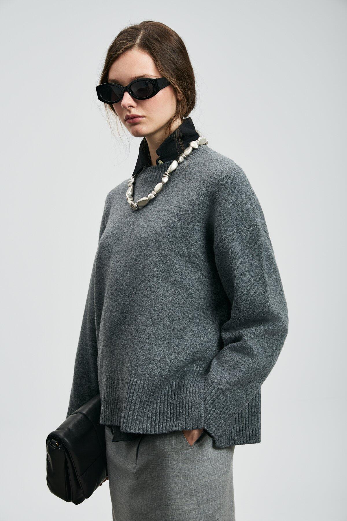 Lufıan Kadın Kazak Pamela 122090035 Antrasit