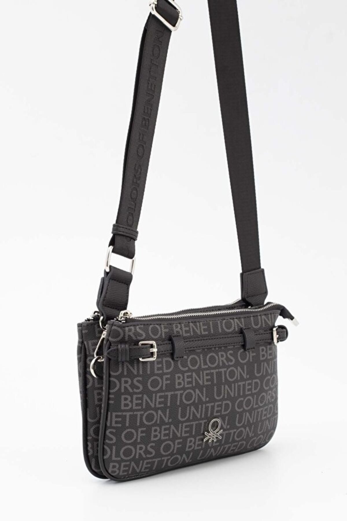 United Colors Of Benetton Kadın Kol Çantası BNT_1681 Siyah United Colors Of Benetton Kadın Kol Çantası BNT_1681 Siyah