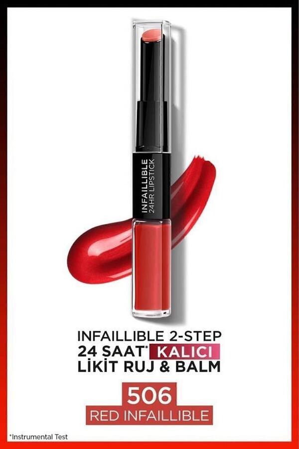 Loreal Paris Ruj Lipstick İnfaillible No:506 Red