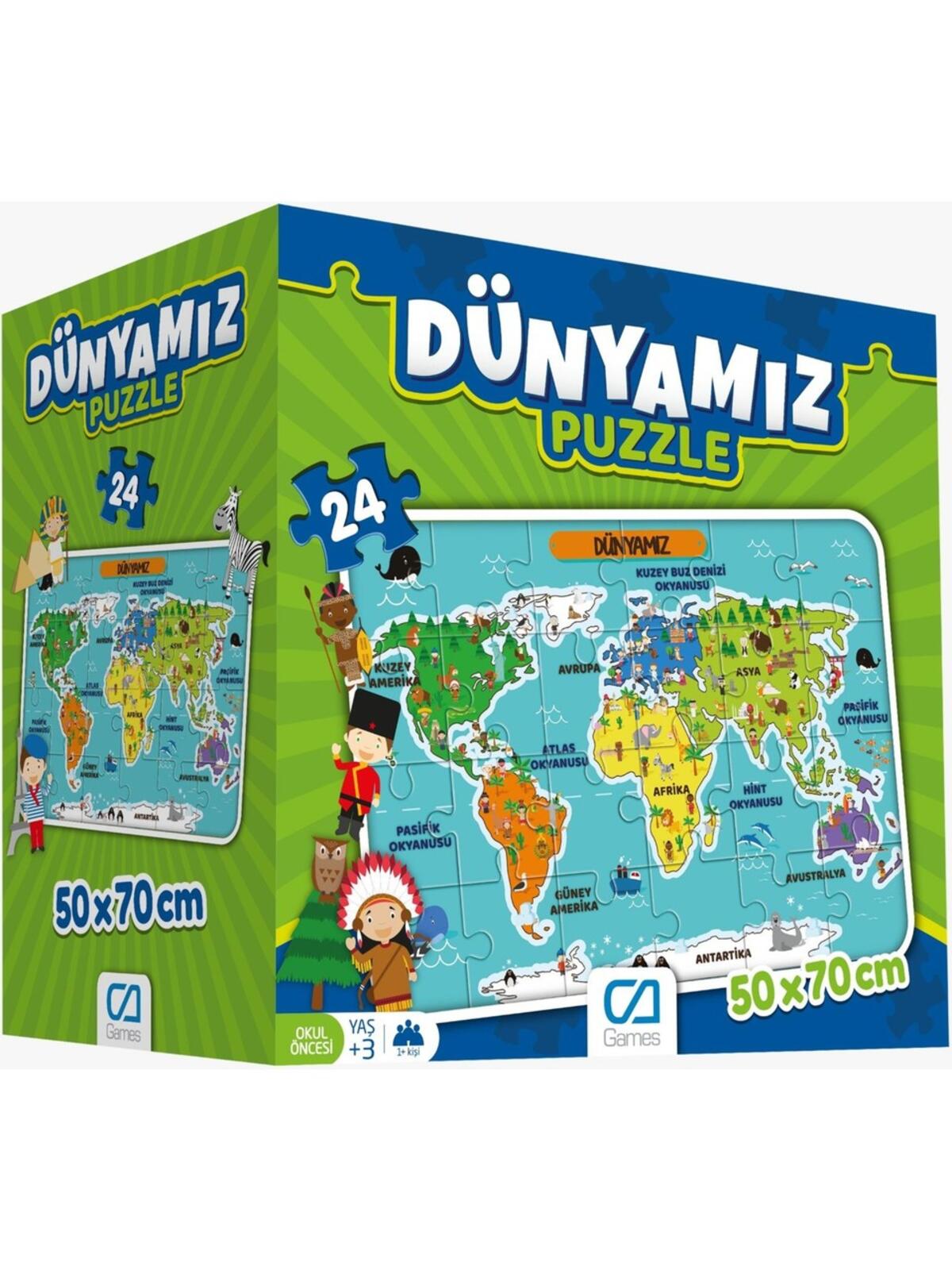 Ca Games Eğitici Puzzle Dünyamız CA-5025