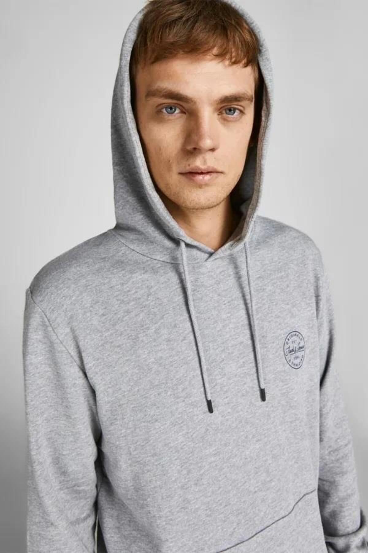 Jack&Jones Sweatshirt 12205081 Açık Gri