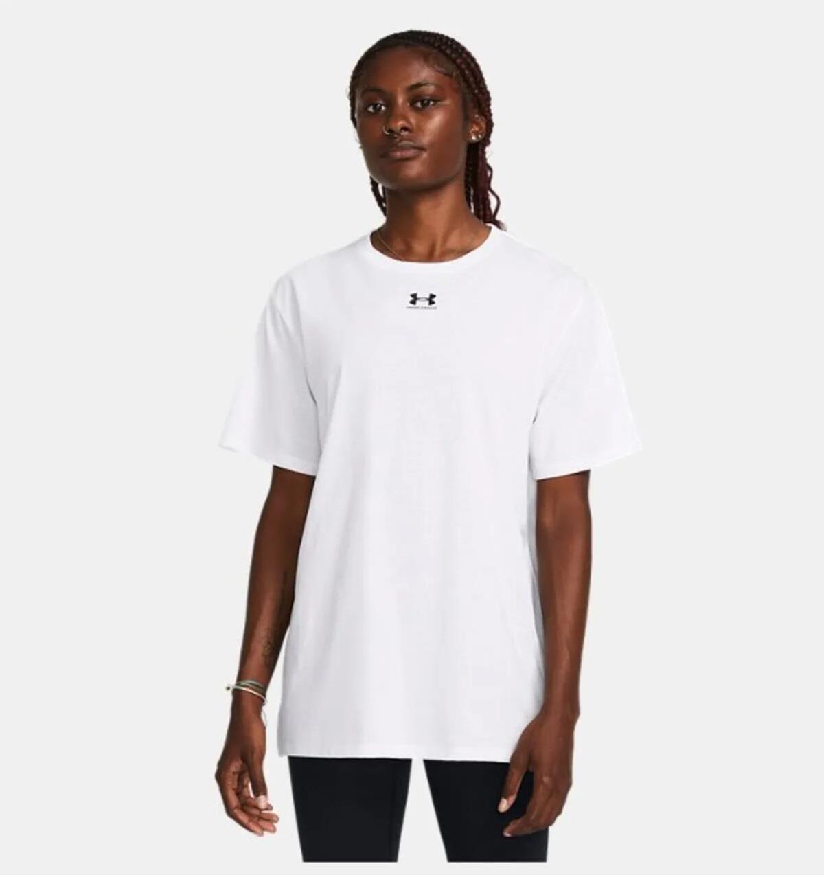 Under Armour Campus Oversize Ss 1387193-100 Beyaz