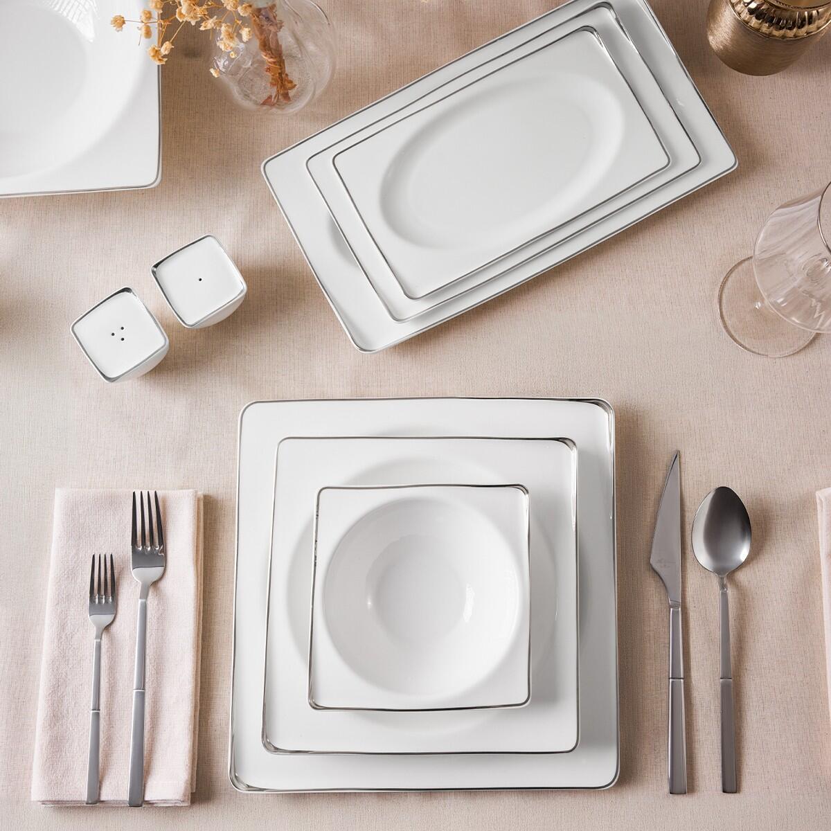 Aryıldız Yemek Takımı 56P Crystal Ixır 153AR265420 Platın