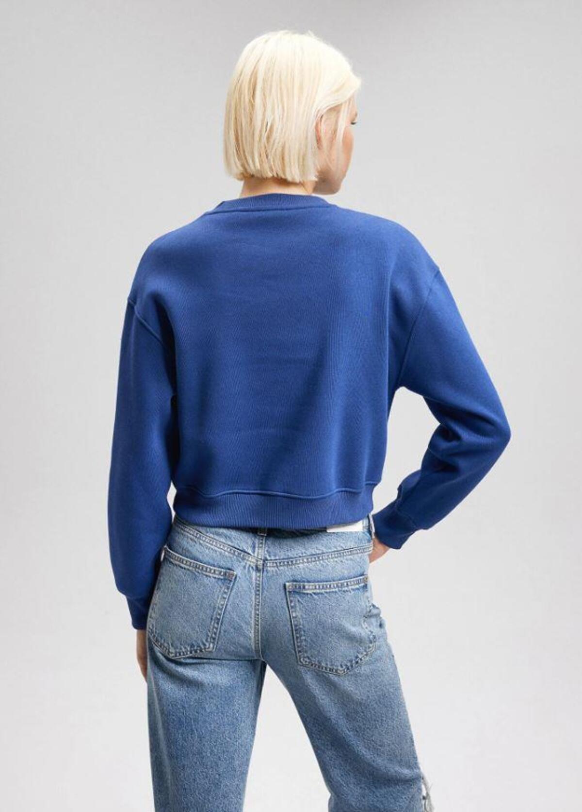 Mavi Sweatshirt M1611601-70722 Koyu Saks Mavi