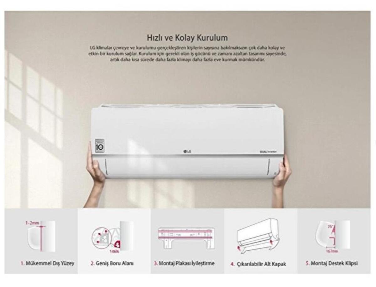 Lg Klima Dual Plus S3NM12JA2FA 12000Btu