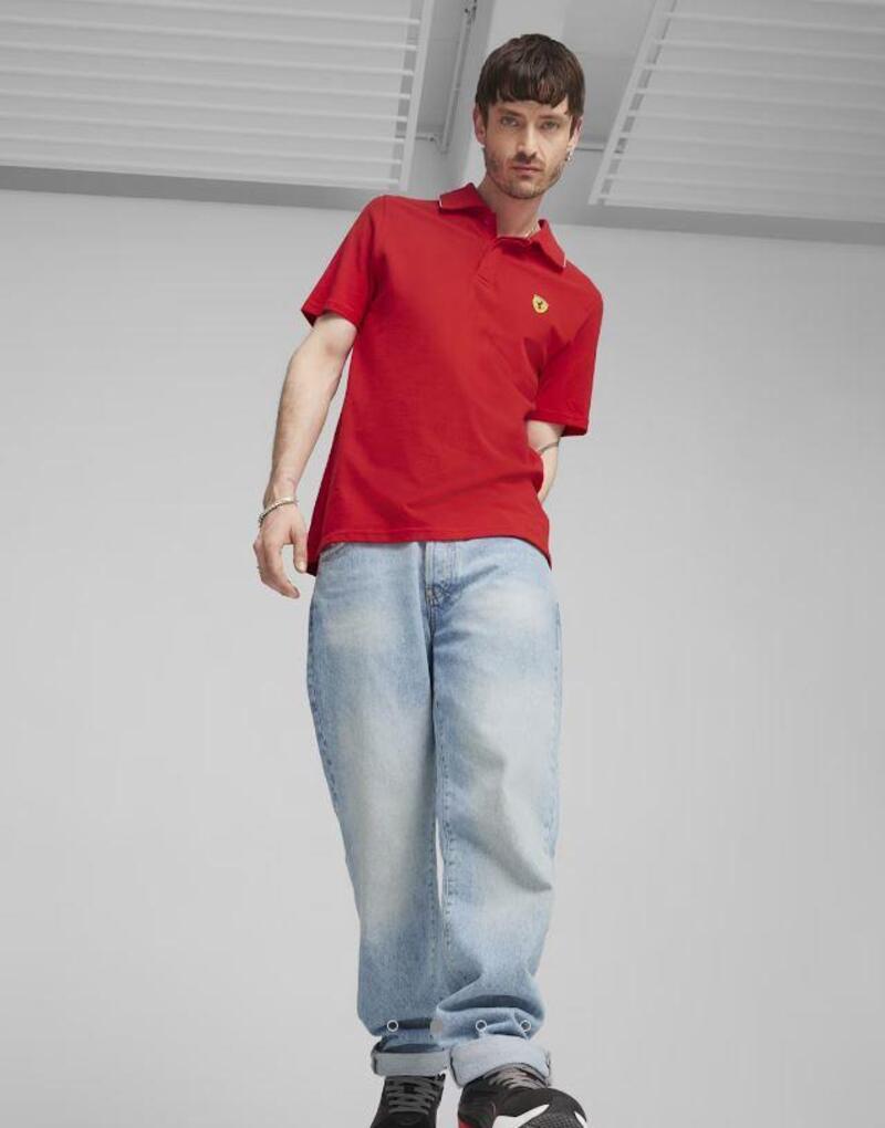Puma Ferrari Race Polo 623801_02 Kırmızı (Dy)