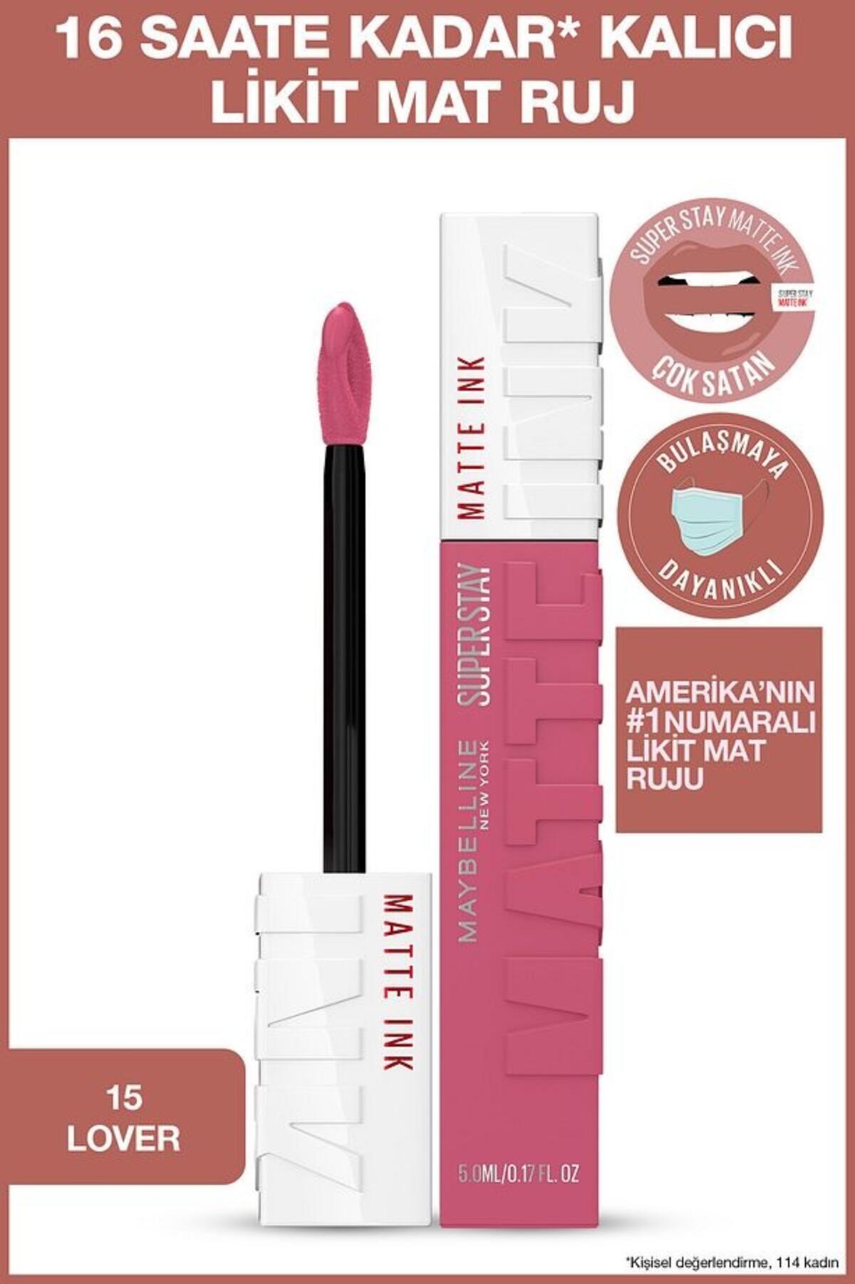 Maybelline Ruj Super Stay Matte İnk Likit No:15