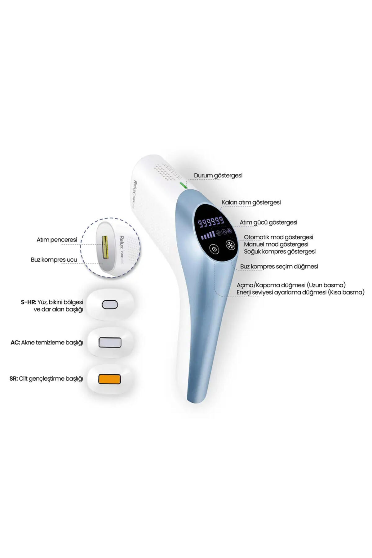 Relux Lazer Epilasyon Pure Care Ipl9750