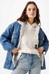 Mavi Ceket Sandy Mid Sherpa M110908-80666 Mavi