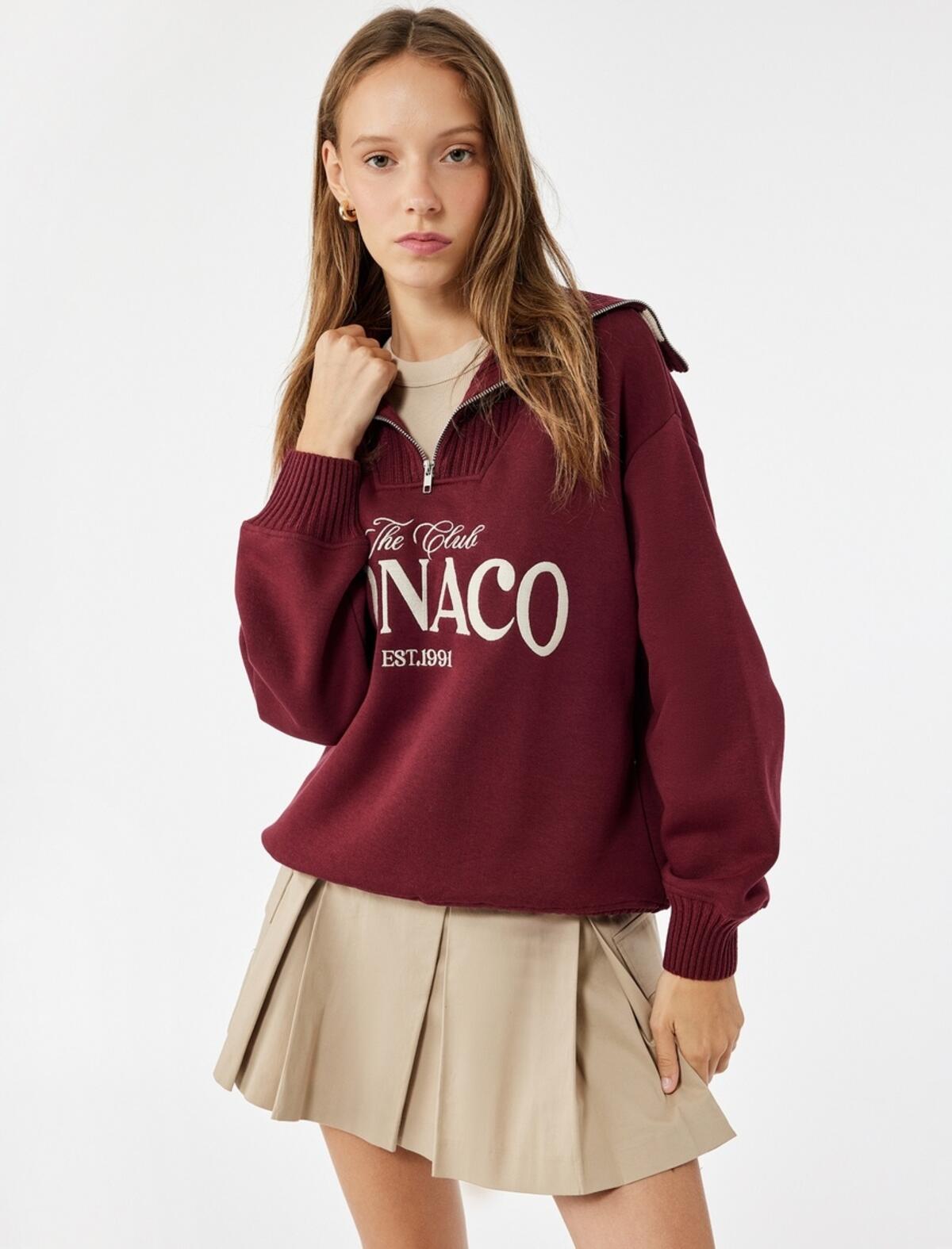 Koton Sweatshirt 6WAL10156IK Bordo