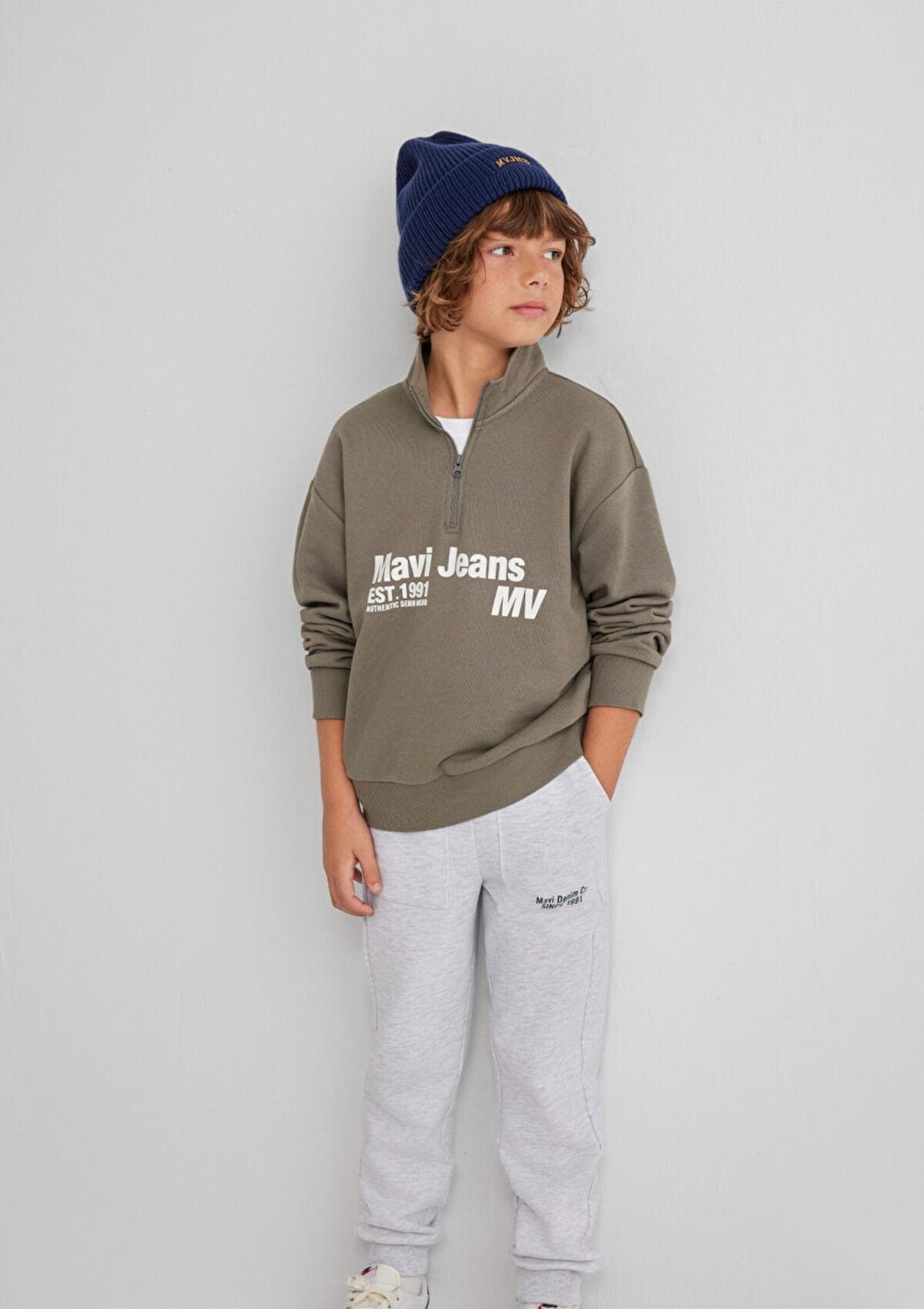 Mavi Sweatshirt Erkek Çocuk M6S10142-86961 Yeşil