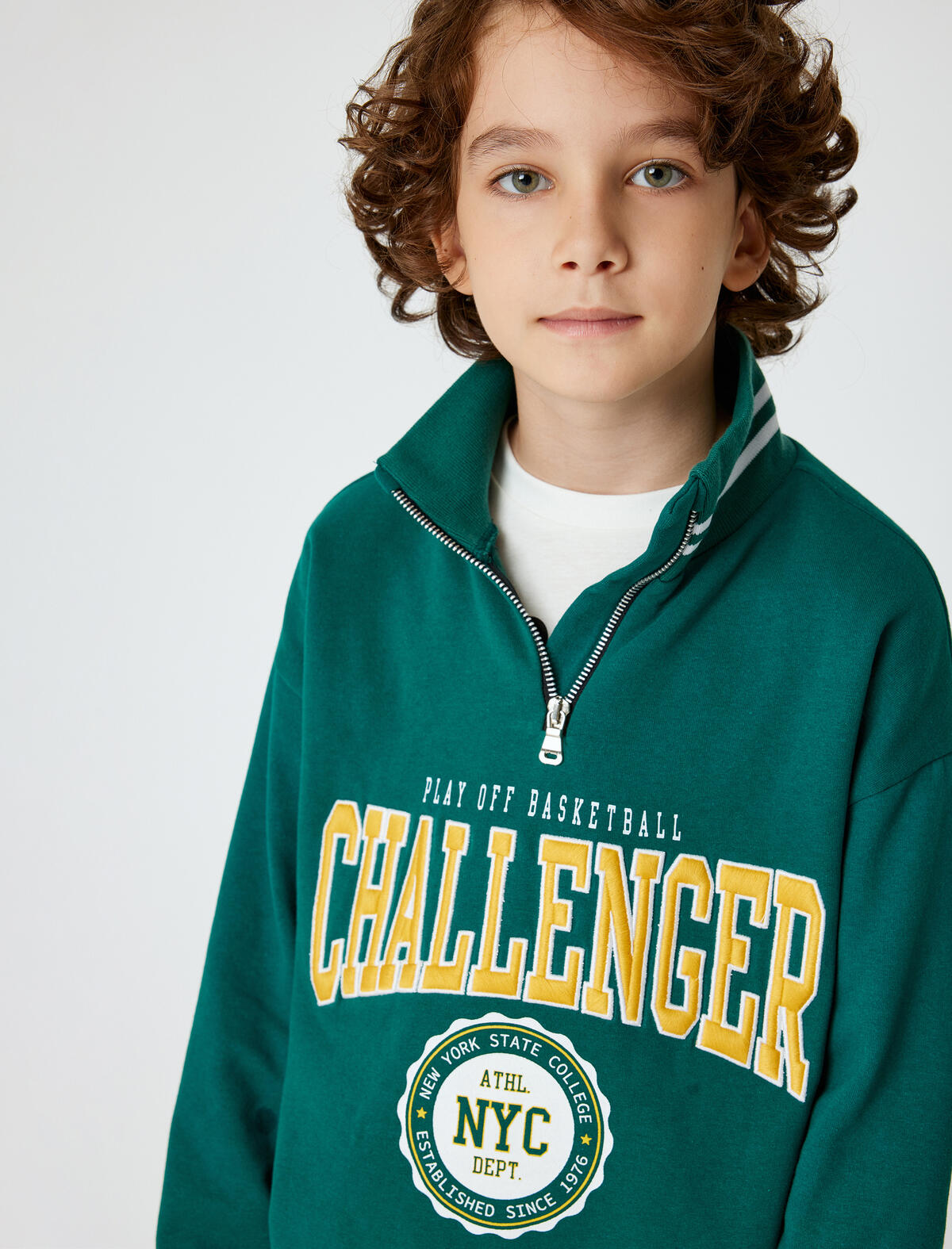 Koton Sweatshirt Erkek Çocuk 5WKB10194TK Yeşil