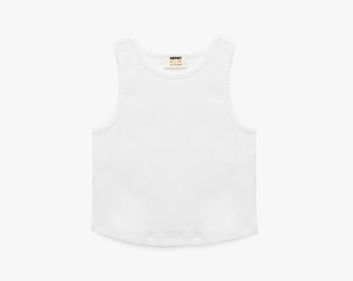 Koton Crop Atlet Kız Çocuk 5SKG30029AK Beyaz