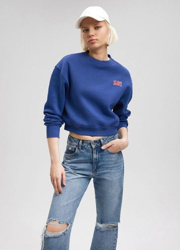 Mavi Sweatshirt M1611601-70722 Koyu Saks Mavi