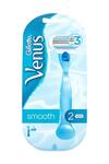 Gillette Traş Makinesi Venüs Smooth Mavi+2 Yedek