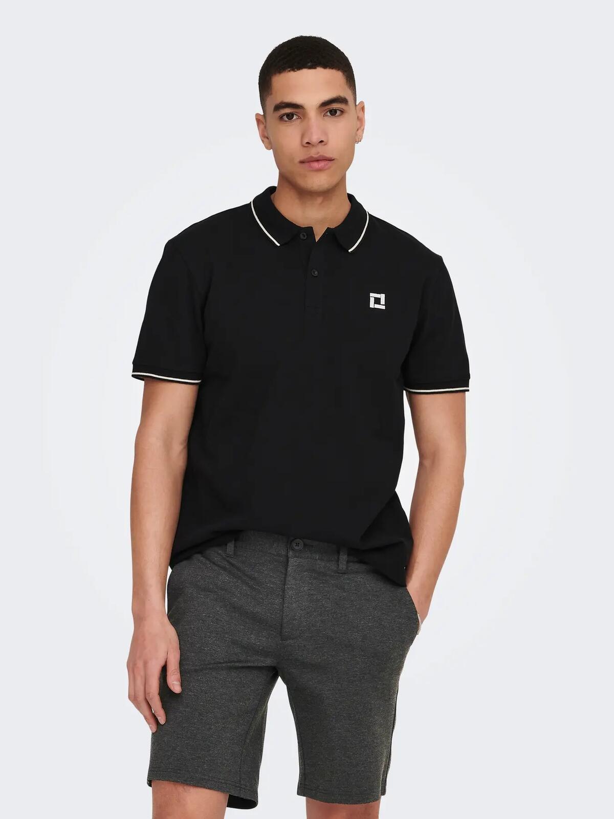 Only&Sons Tişört 22024827 Siyah